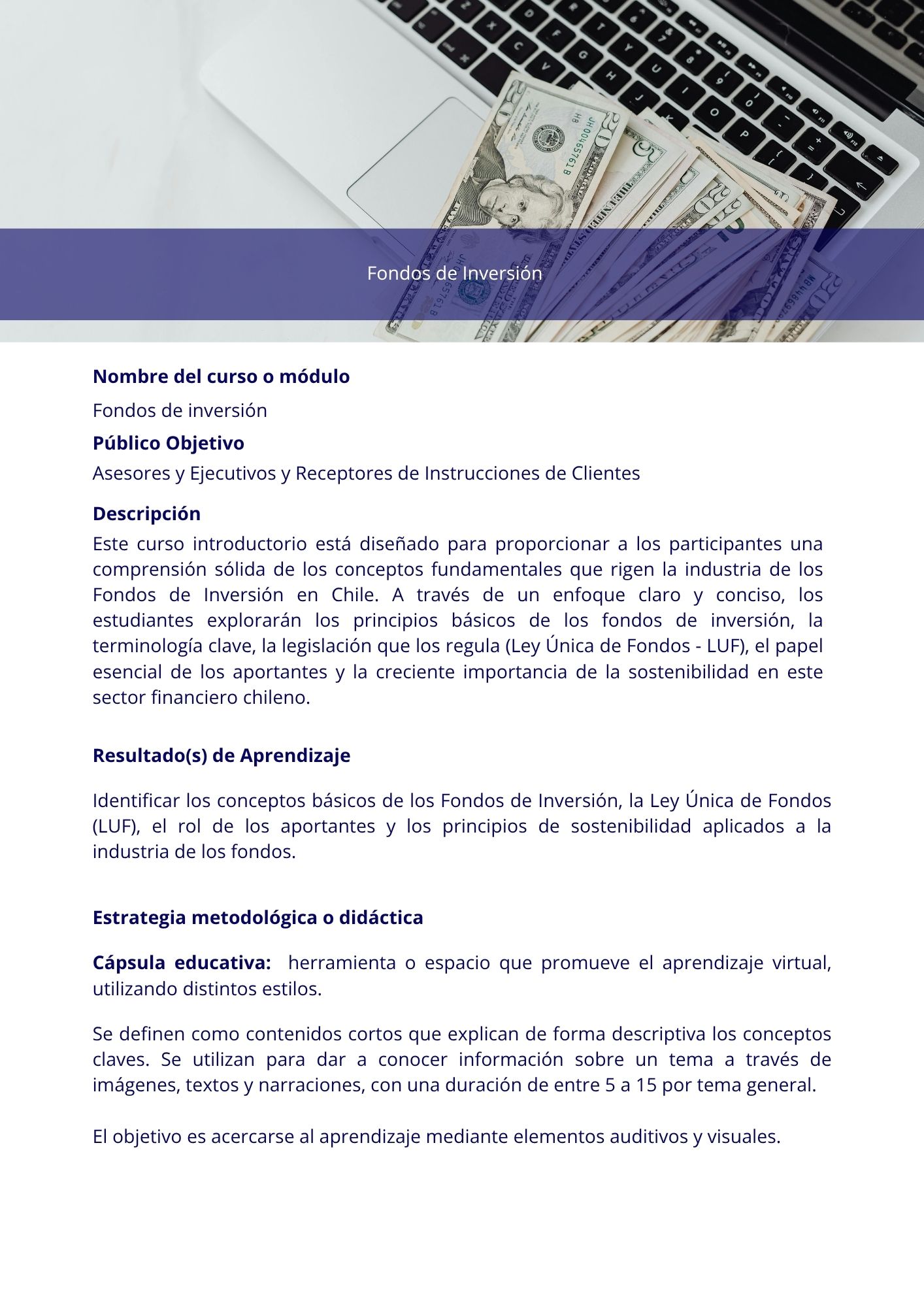 Fondos de inversión